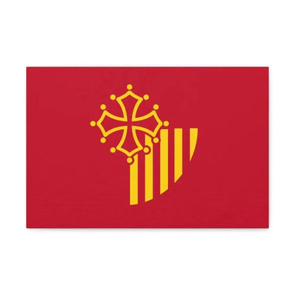 Flag of Languedoc Roussillon France - Canvas Wall Art - The Sticker Space