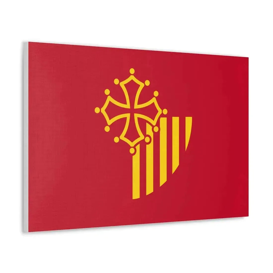 Flag of Languedoc Roussillon France - Canvas Wall Art - The Sticker Space