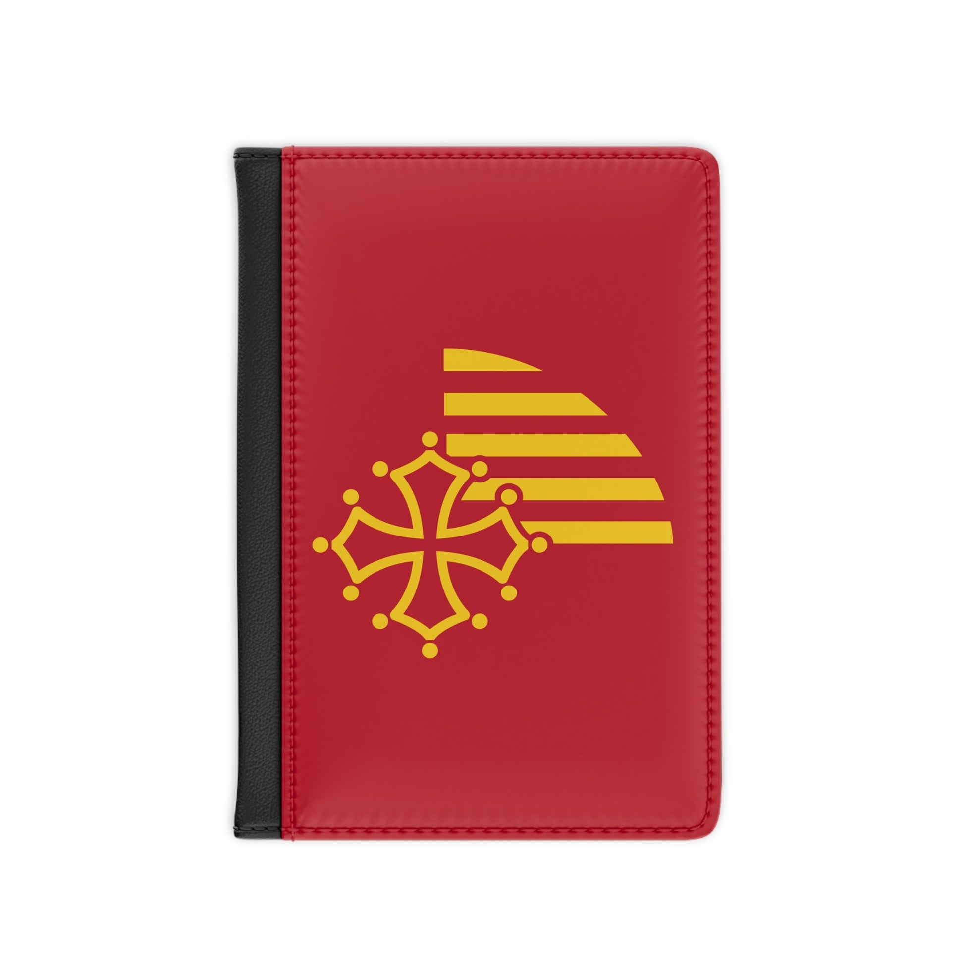 Flag of Languedoc Roussillon France - Passport Holder-3.9" x 5.8"-The Sticker Space