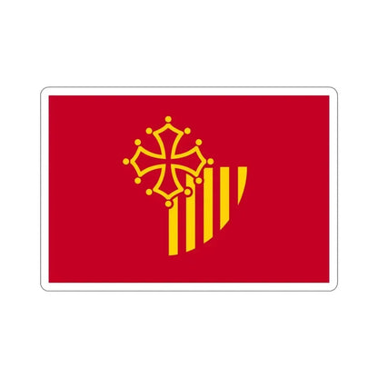 Flag of Languedoc Roussillon France STICKER Vinyl Die-Cut Decal 5 Inch - The Sticker Space