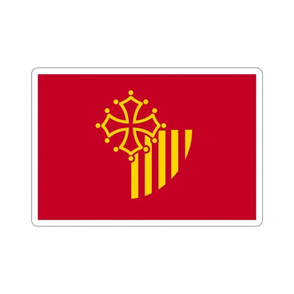 Flag of Languedoc Roussillon France STICKER Vinyl Die-Cut Decal 6 Inch - The Sticker Space