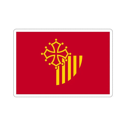 Flag of Languedoc Roussillon France STICKER Vinyl Die-Cut Decal - The Sticker Space