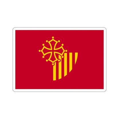 Flag of Languedoc Roussillon France STICKER Vinyl Die-Cut Decal - The Sticker Space