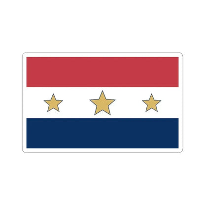 Flag of Lansing Illinois (United States) STICKER Vinyl Kiss-Cut Decal 2 Inch White - The Sticker Space