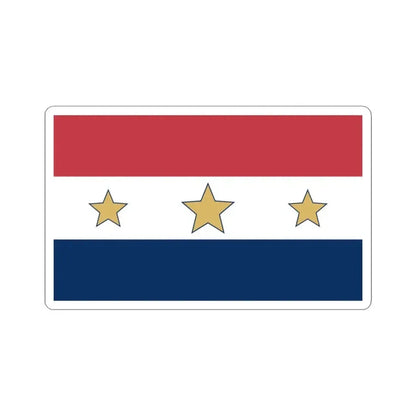 Flag of Lansing Illinois (United States) STICKER Vinyl Kiss-Cut Decal 3 Inch White - The Sticker Space