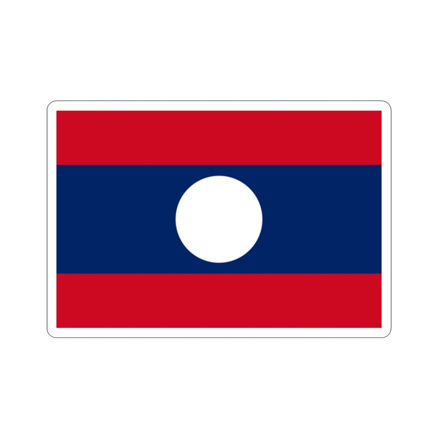 Flag of Laos STICKER Vinyl Die-Cut Decal-2 Inch-The Sticker Space