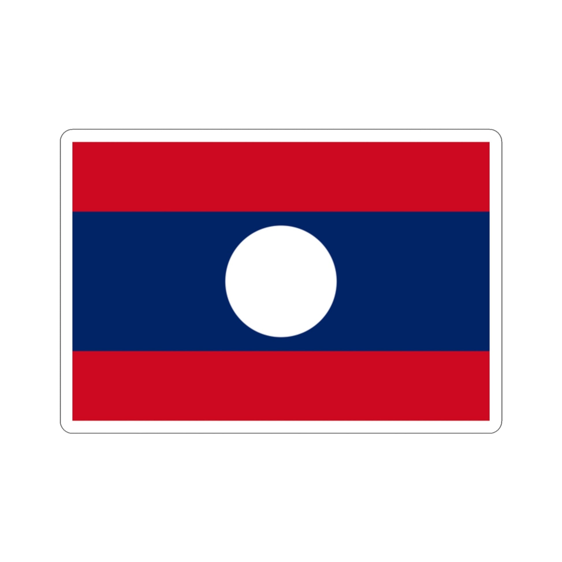 Flag of Laos STICKER Vinyl Die-Cut Decal-2 Inch-The Sticker Space