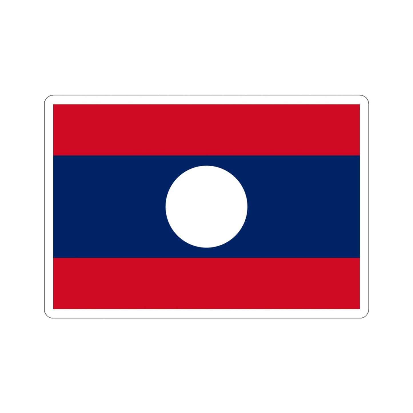 Flag of Laos STICKER Vinyl Die-Cut Decal-3 Inch-The Sticker Space