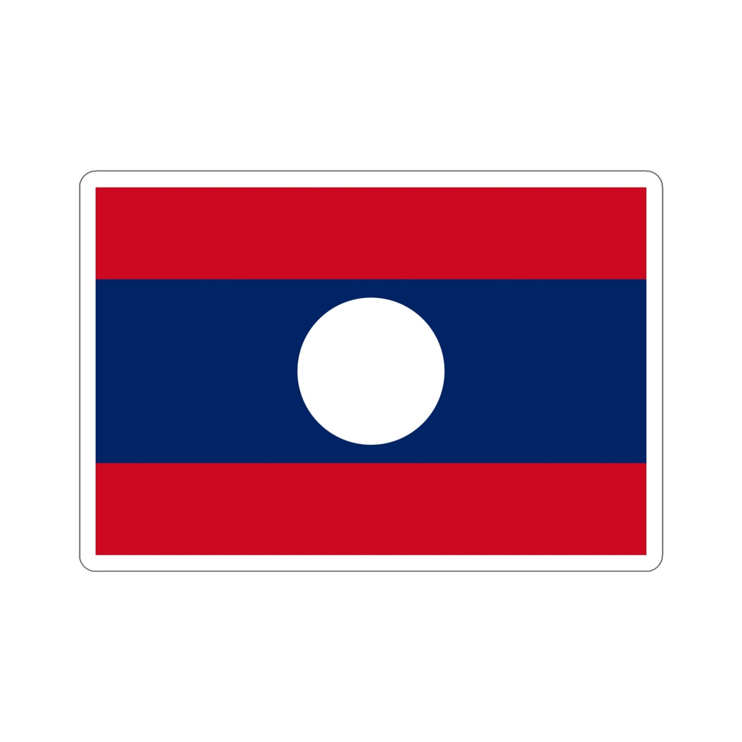 Flag of Laos STICKER Vinyl Die-Cut Decal-5 Inch-The Sticker Space