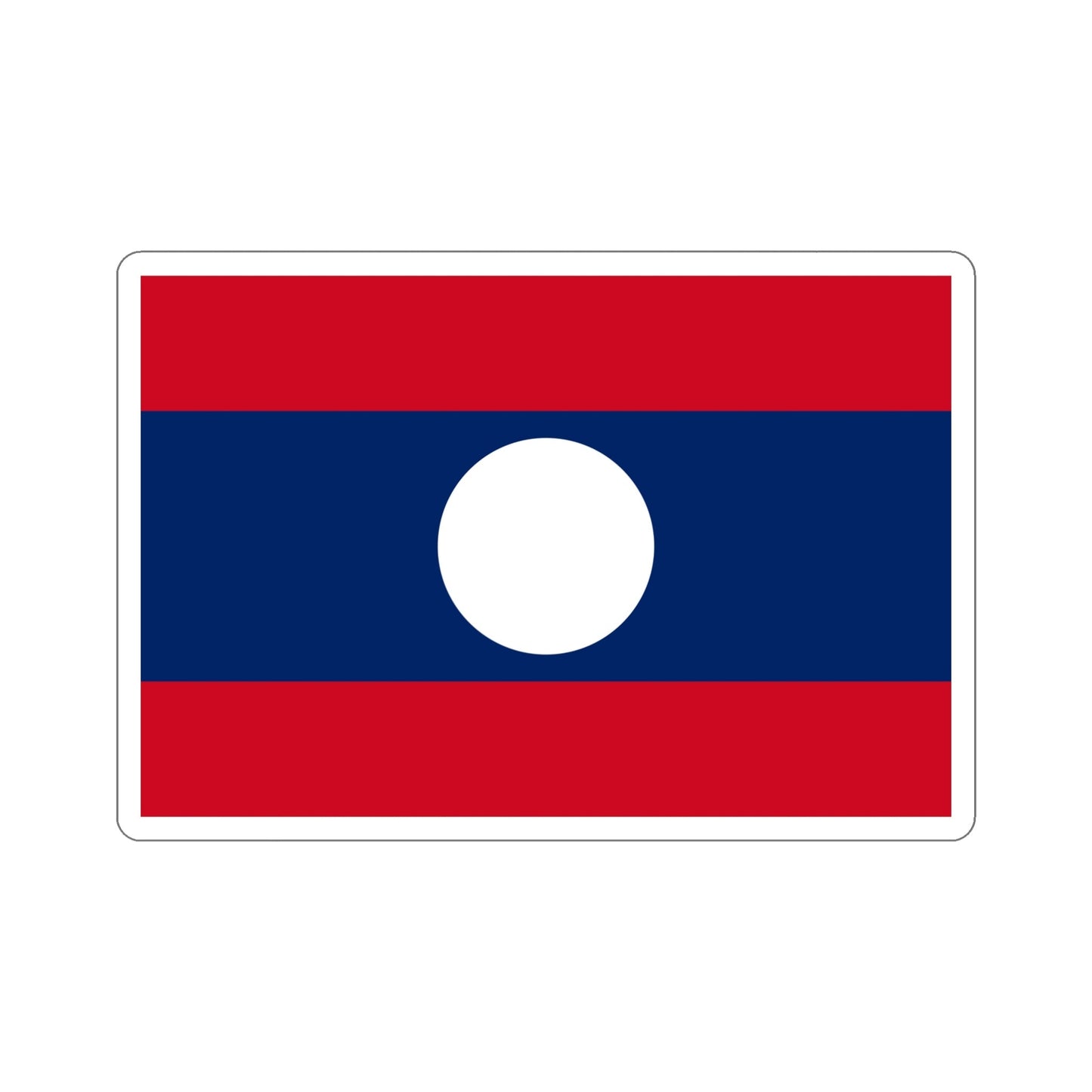 Flag of Laos STICKER Vinyl Die-Cut Decal-6 Inch-The Sticker Space