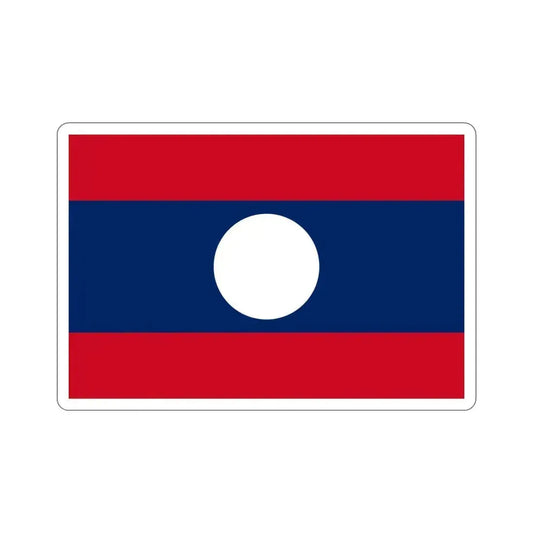 Flag of Laos STICKER Vinyl Die-Cut Decal 6 Inch - The Sticker Space