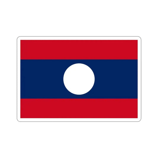 Flag of Laos STICKER Vinyl Die-Cut Decal 6 Inch - The Sticker Space