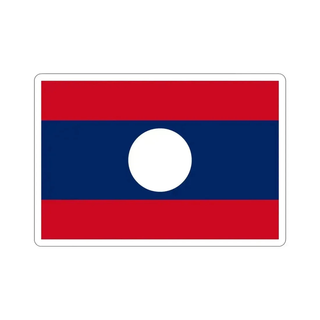 Flag of Laos STICKER Vinyl Die-Cut Decal - The Sticker Space
