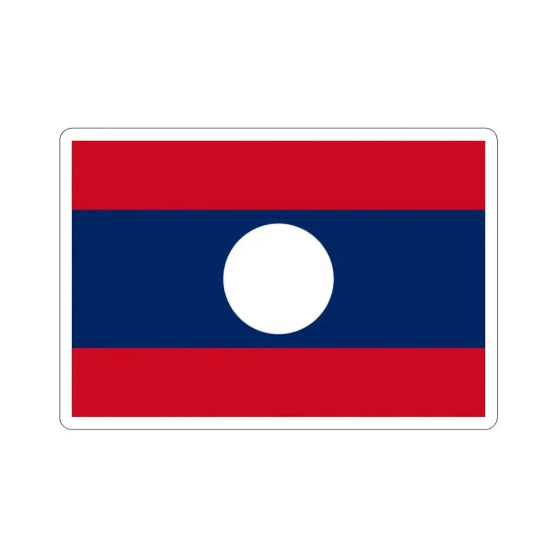 Flag of Laos STICKER Vinyl Die-Cut Decal - The Sticker Space