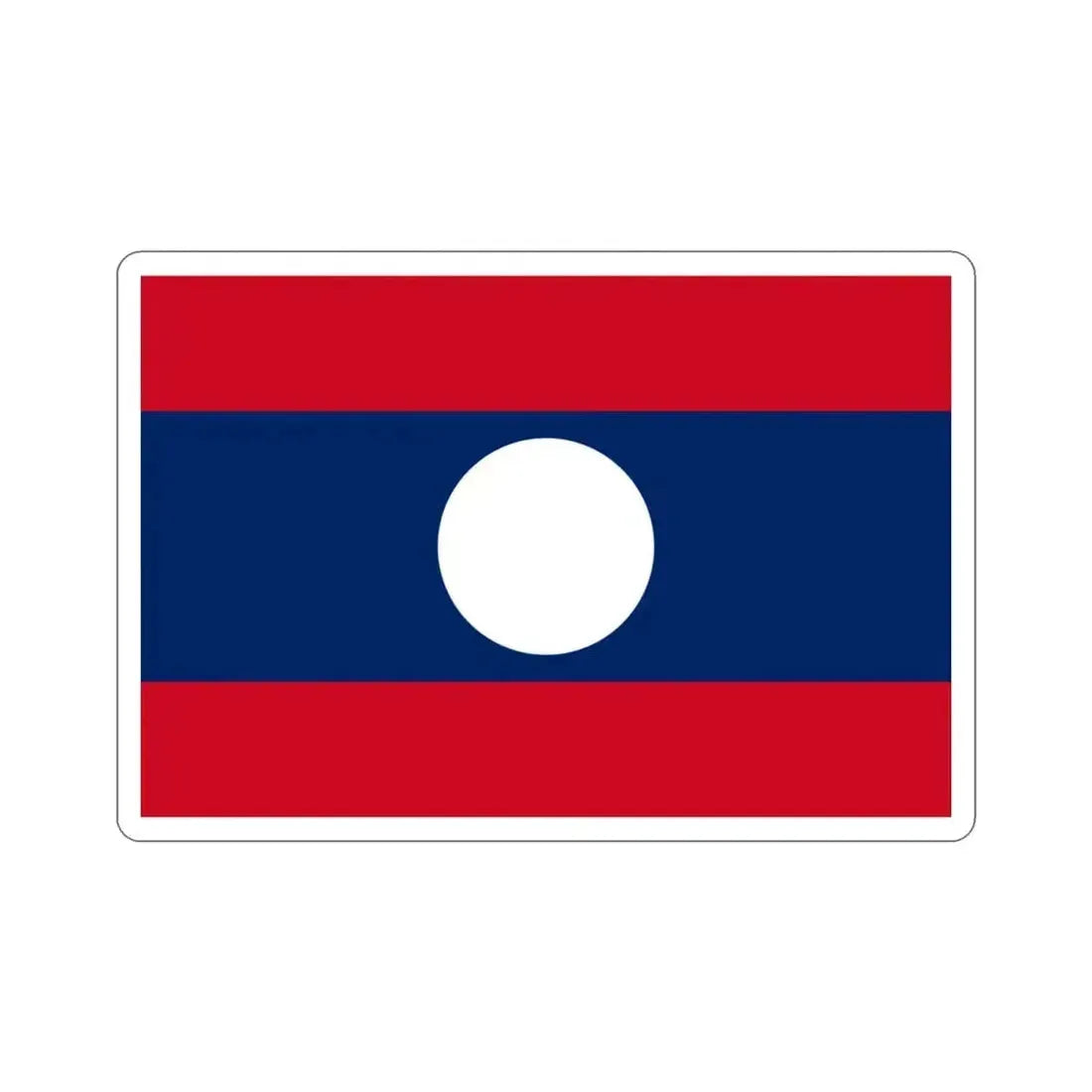 Flag of Laos STICKER Vinyl Die-Cut Decal - The Sticker Space