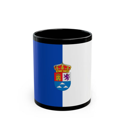 Flag of Las Palmas Spain - Black Coffee Mug-11oz-The Sticker Space