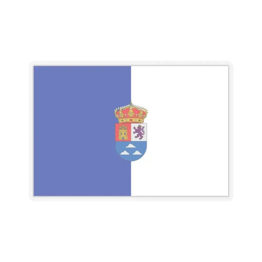 Flag of Las Palmas Spain - STICKER Vinyl Kiss-Cut Decal 2 Inch Transparent - The Sticker Space