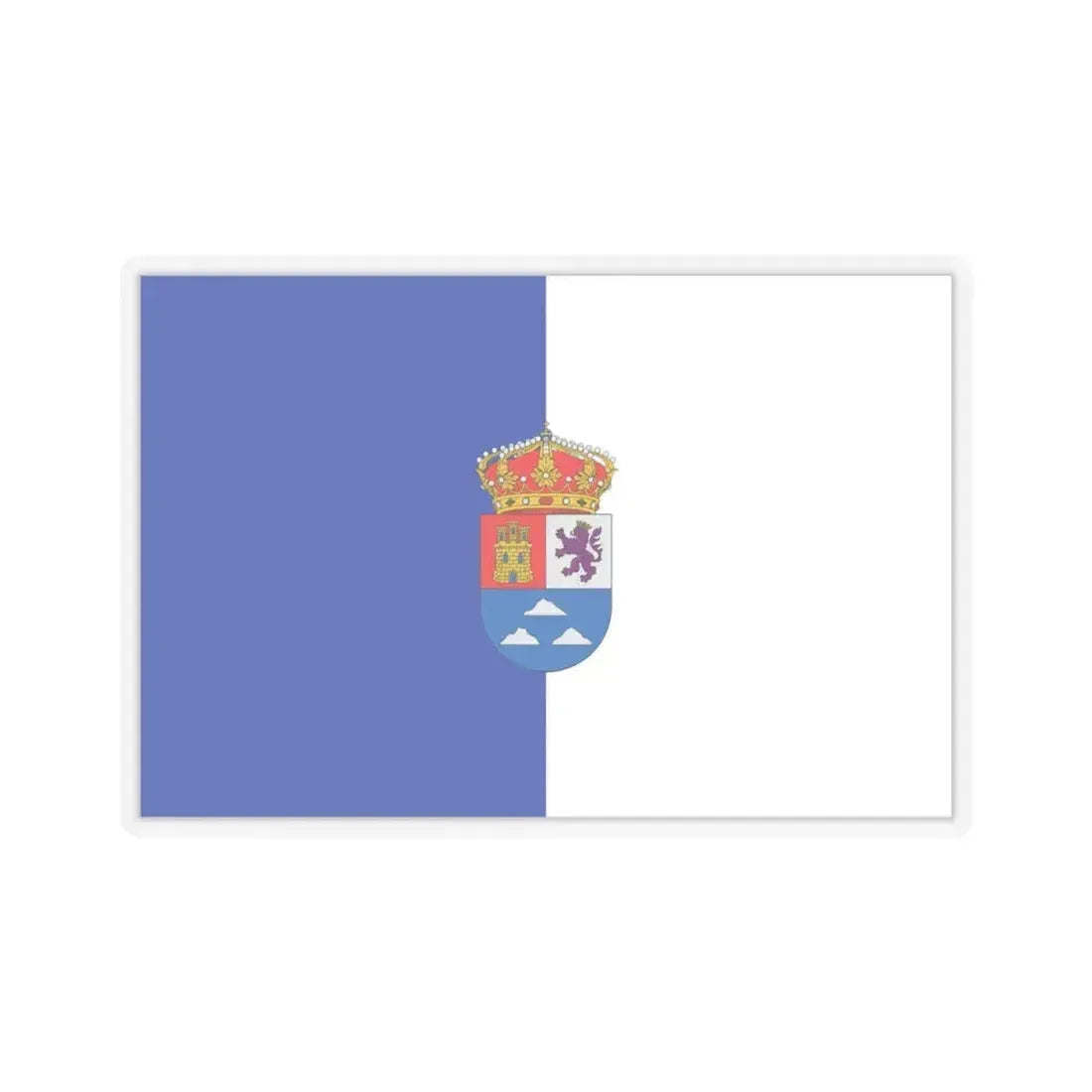 Flag of Las Palmas Spain - STICKER Vinyl Kiss-Cut Decal 4 Inch Transparent - The Sticker Space