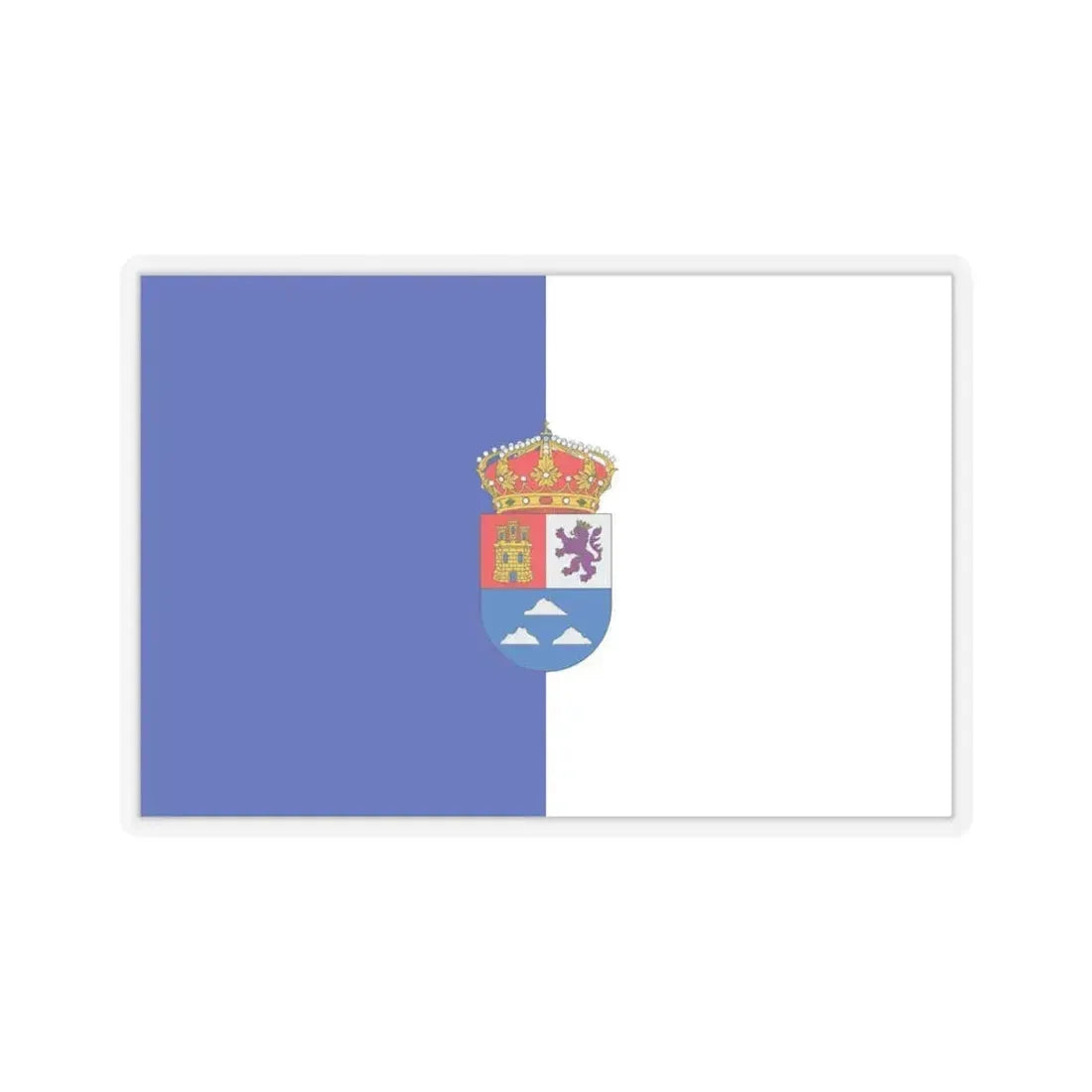 Flag of Las Palmas Spain - STICKER Vinyl Kiss-Cut Decal 6 Inch Transparent - The Sticker Space