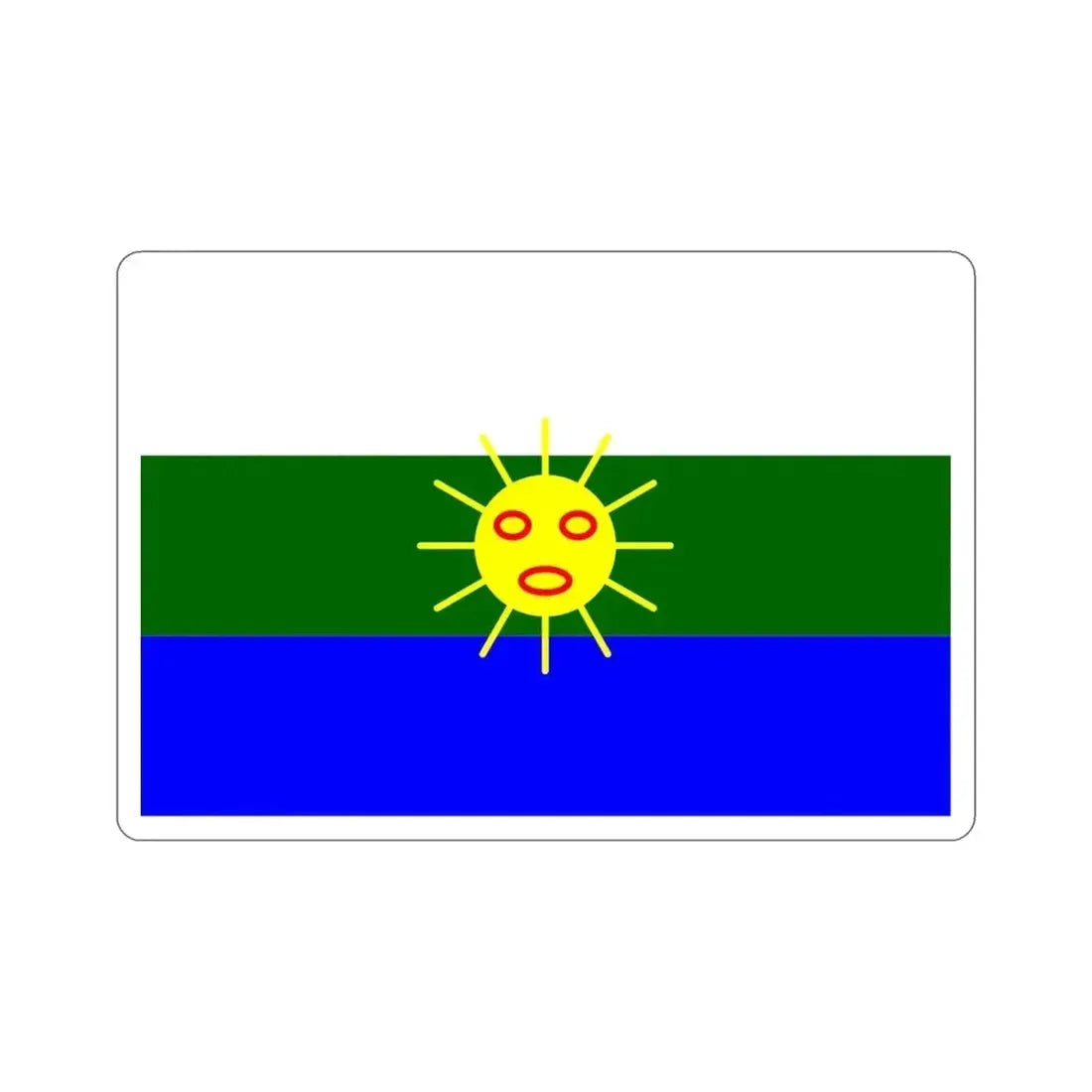 Flag of Las Piedras Puerto Rico STICKER Vinyl Die-Cut Decal - The Sticker Space