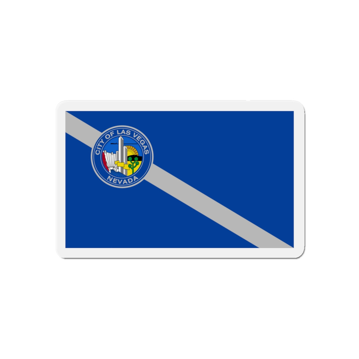 Flag of Las Vegas Nevada - Die-Cut Magnet-5" x 5"-The Sticker Space