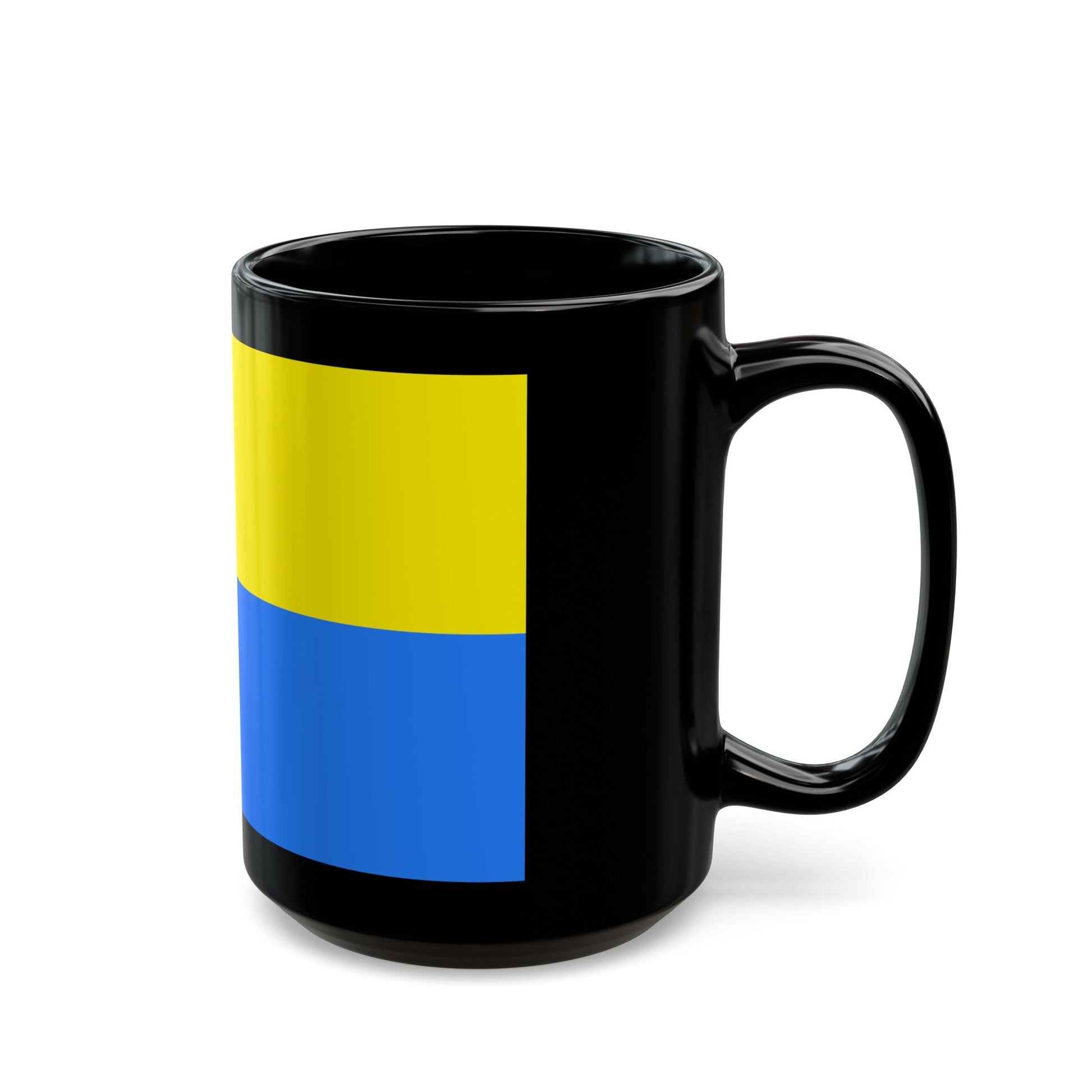 Flag of Latacunga Ecuador - Black Coffee Mug-The Sticker Space