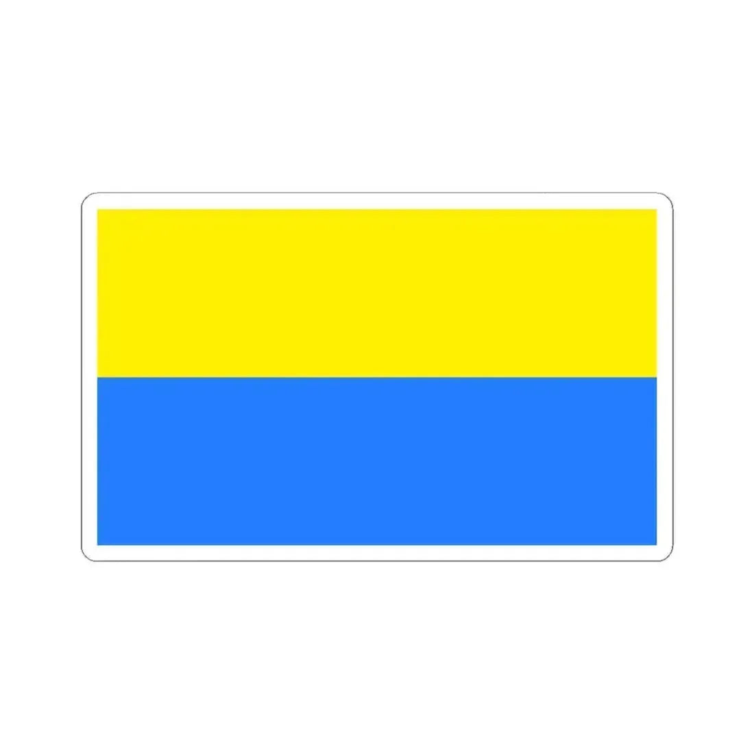 Flag of Latacunga Ecuador - STICKER Vinyl Kiss-Cut Decal 4 Inch White - The Sticker Space