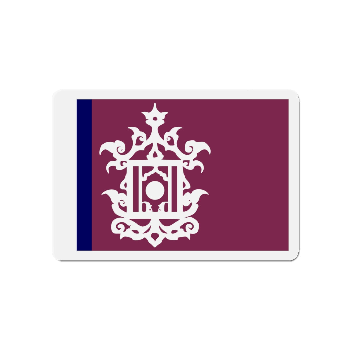 Flag of Late 19th Century Flag of Sulu Malaysia - Die-Cut Magnet-4" x 4"-The Sticker Space