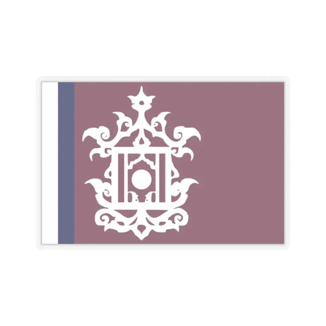 Flag of Late 19th Century Flag of Sulu Malaysia - STICKER Vinyl Kiss-Cut Decal 2 Inch Transparent - The Sticker Space