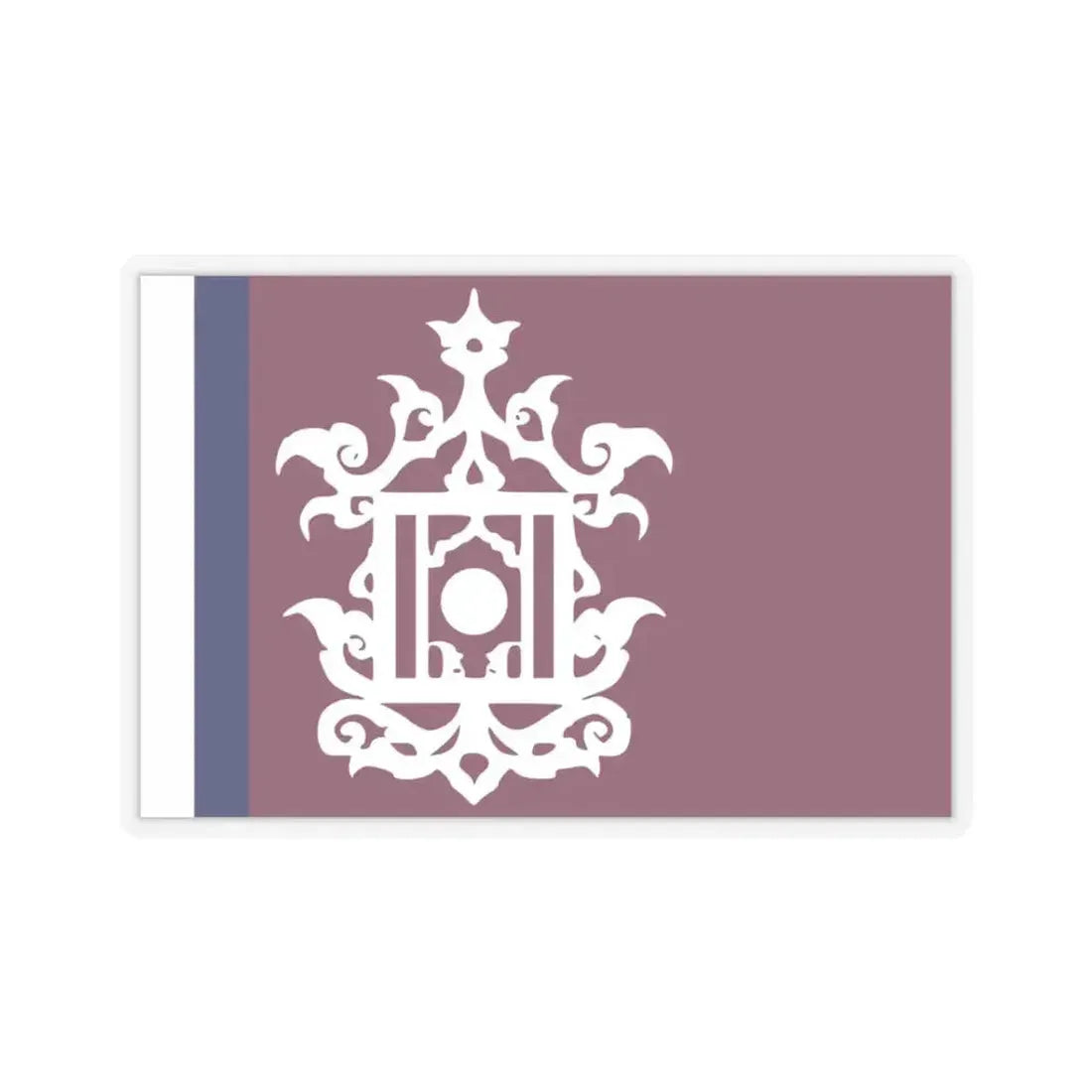 Flag of Late 19th Century Flag of Sulu Malaysia - STICKER Vinyl Kiss-Cut Decal 3 Inch Transparent - The Sticker Space