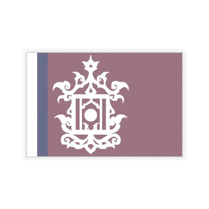 Flag of Late 19th Century Flag of Sulu Malaysia - STICKER Vinyl Kiss-Cut Decal 3 Inch Transparent - The Sticker Space