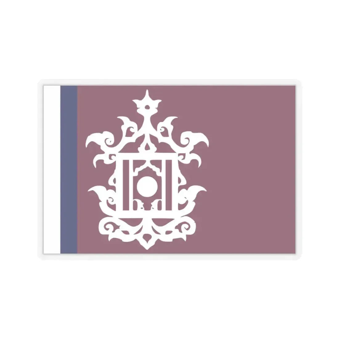 Flag of Late 19th Century Flag of Sulu Malaysia - STICKER Vinyl Kiss-Cut Decal 4 Inch Transparent - The Sticker Space
