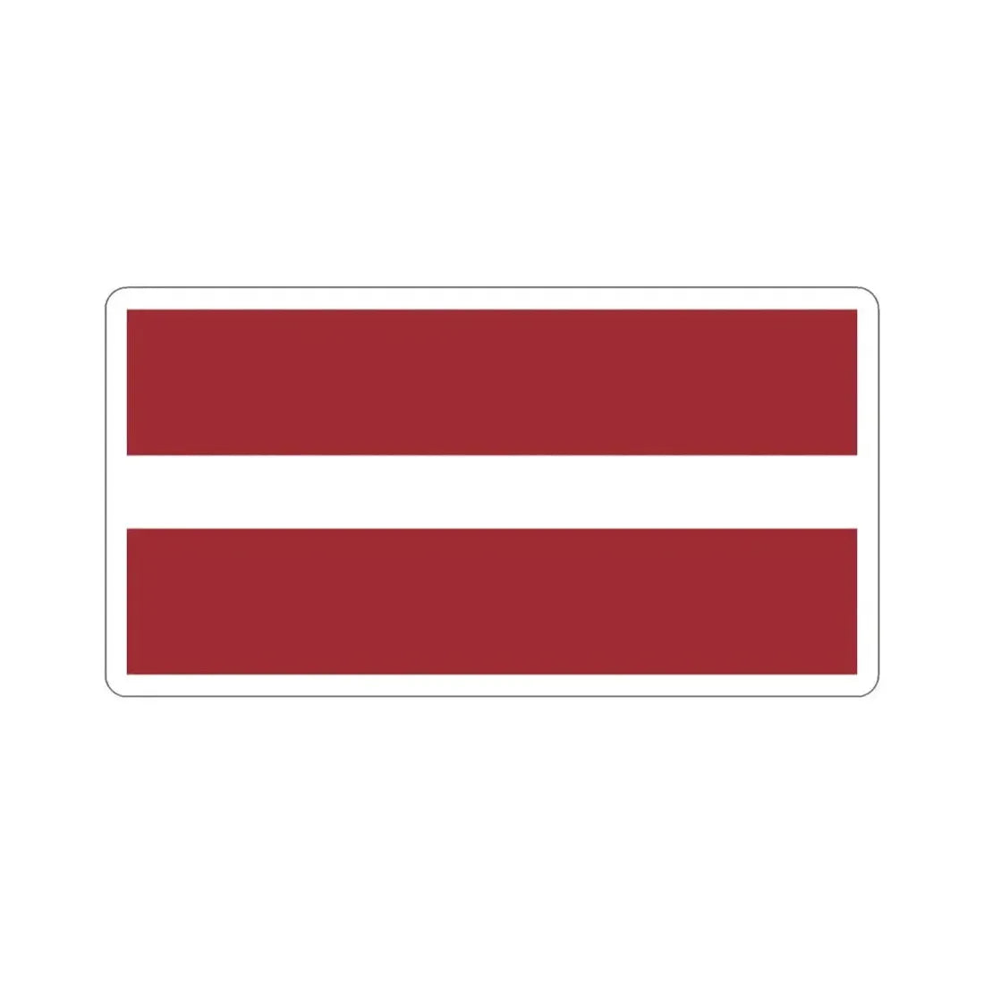 Flag of Latvia STICKER Vinyl Die-Cut Decal 2 Inch - The Sticker Space