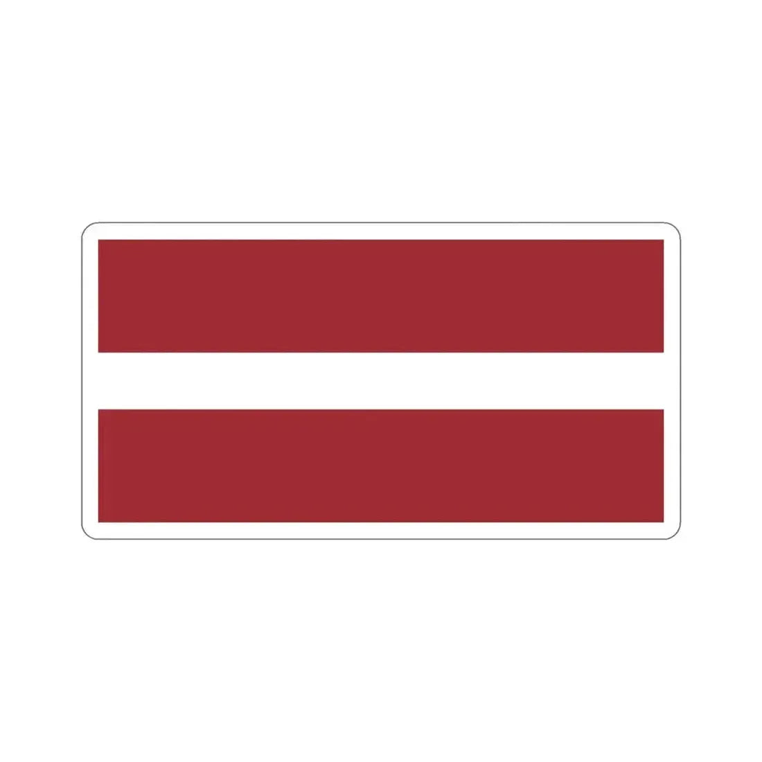 Flag of Latvia STICKER Vinyl Die-Cut Decal 3 Inch - The Sticker Space