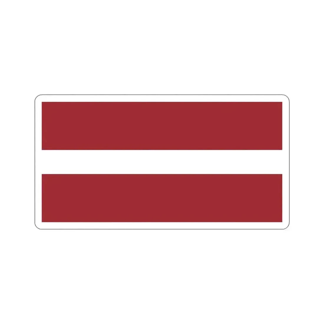 Flag of Latvia STICKER Vinyl Die-Cut Decal 4 Inch - The Sticker Space