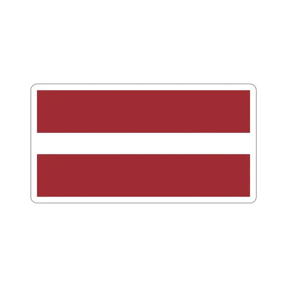 Flag of Latvia STICKER Vinyl Die-Cut Decal 5 Inch - The Sticker Space