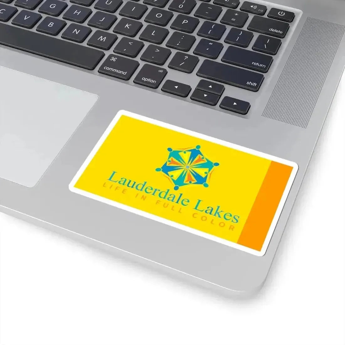 Flag of Lauderdale Lakes Florida (United States) STICKER Vinyl Kiss-Cut Decal - The Sticker Space