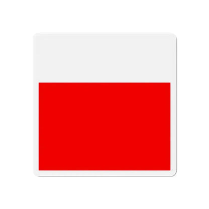 Flag of Lausanne Switzerland - Refrigerator Magnet - The Sticker Space