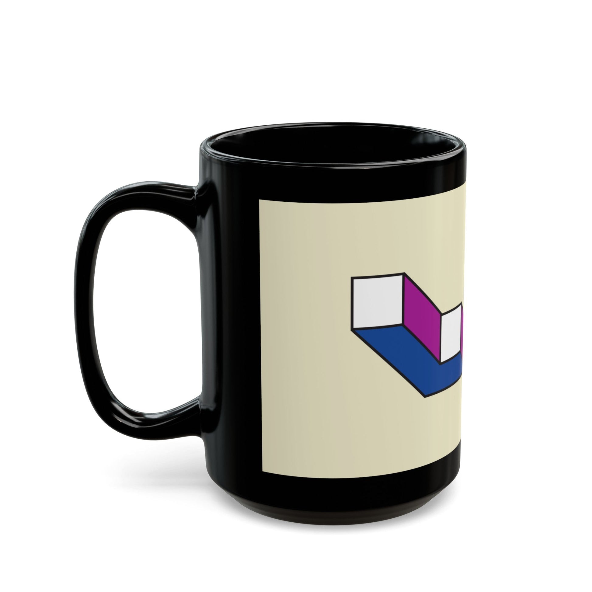 Flag of Laval Quebec Canada - Black Coffee Mug-The Sticker Space