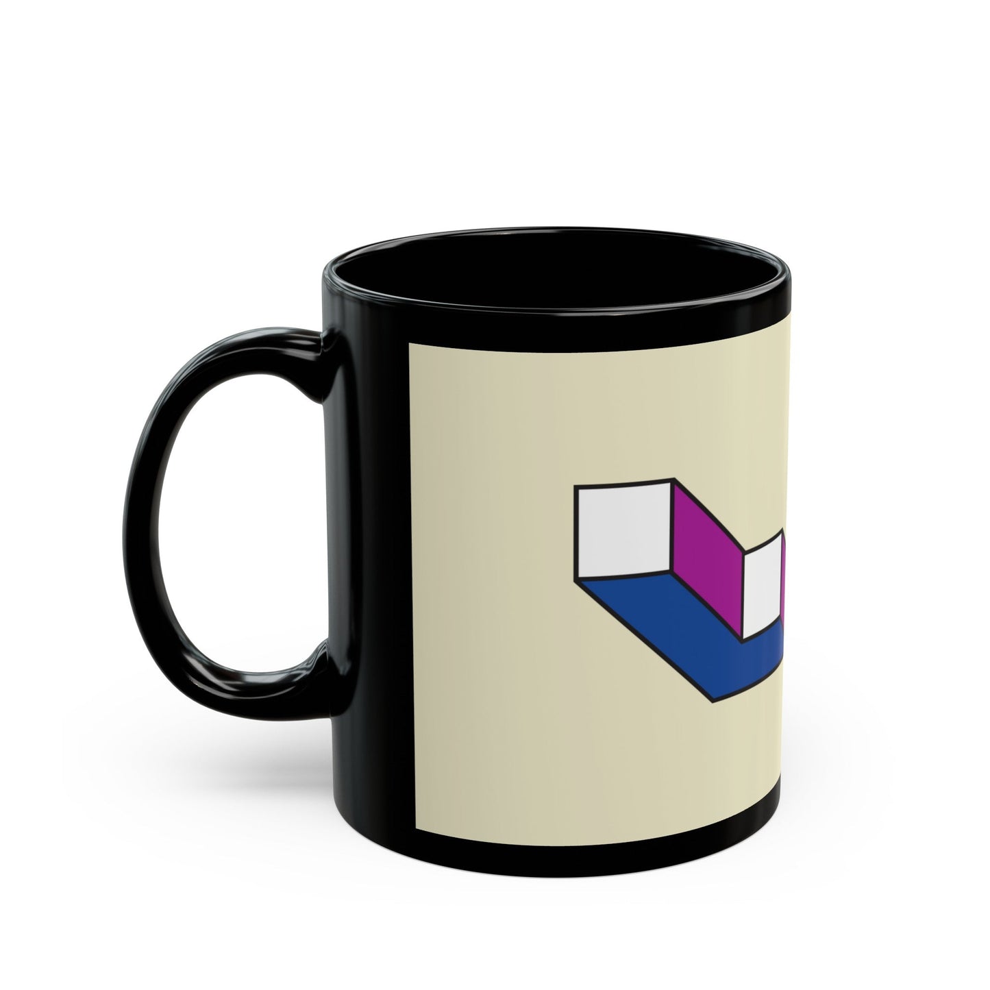 Flag of Laval Quebec Canada - Black Coffee Mug-The Sticker Space