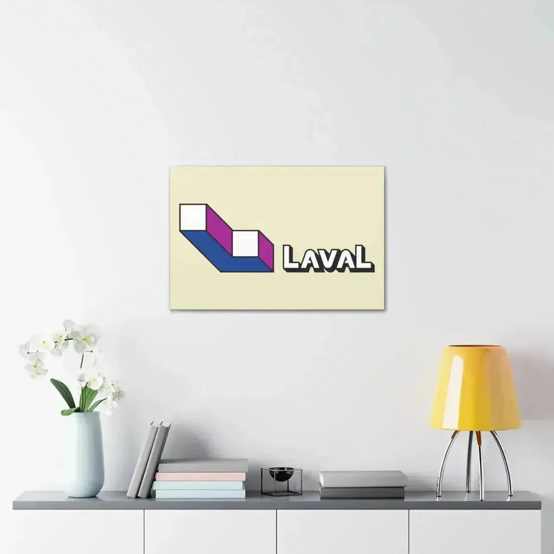 Flag of Laval Quebec Canada - Canvas Wall Art - The Sticker Space