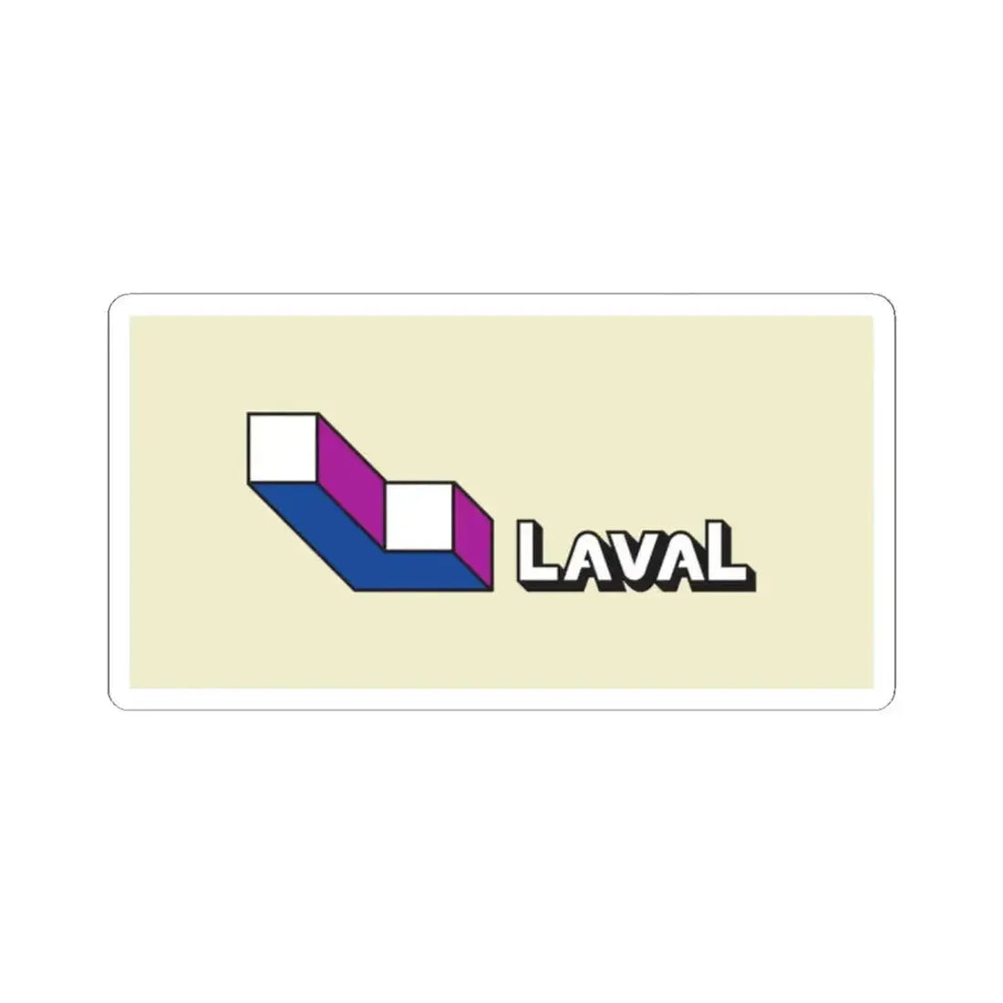 Flag of Laval Quebec (Canada) STICKER Vinyl Kiss-Cut Decal 2 Inch White - The Sticker Space