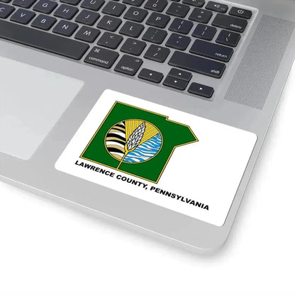 Flag of Lawrence County Pennsylvania (United States) STICKER Vinyl Kiss-Cut Decal - The Sticker Space