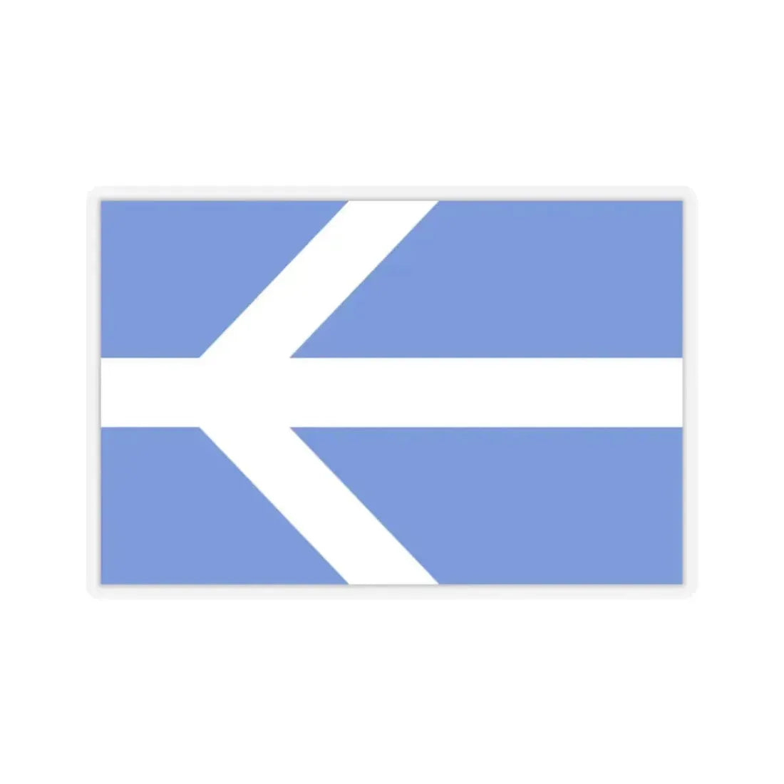 Flag of Lawrence, Massachusetts - STICKER Vinyl Kiss-Cut Decal 2 Inch Transparent - The Sticker Space