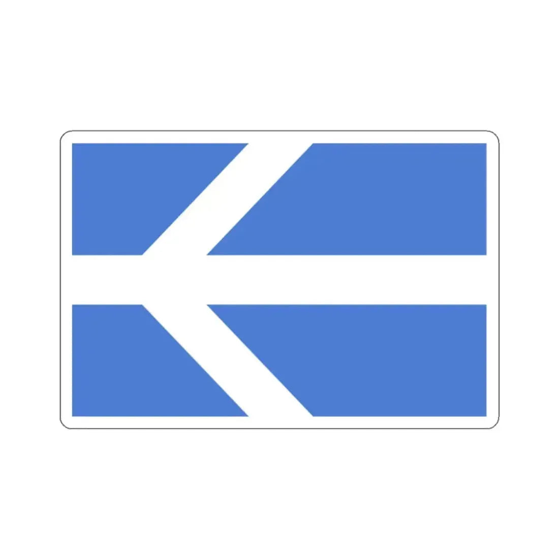 Flag of Lawrence, Massachusetts - STICKER Vinyl Kiss-Cut Decal 2 Inch White - The Sticker Space