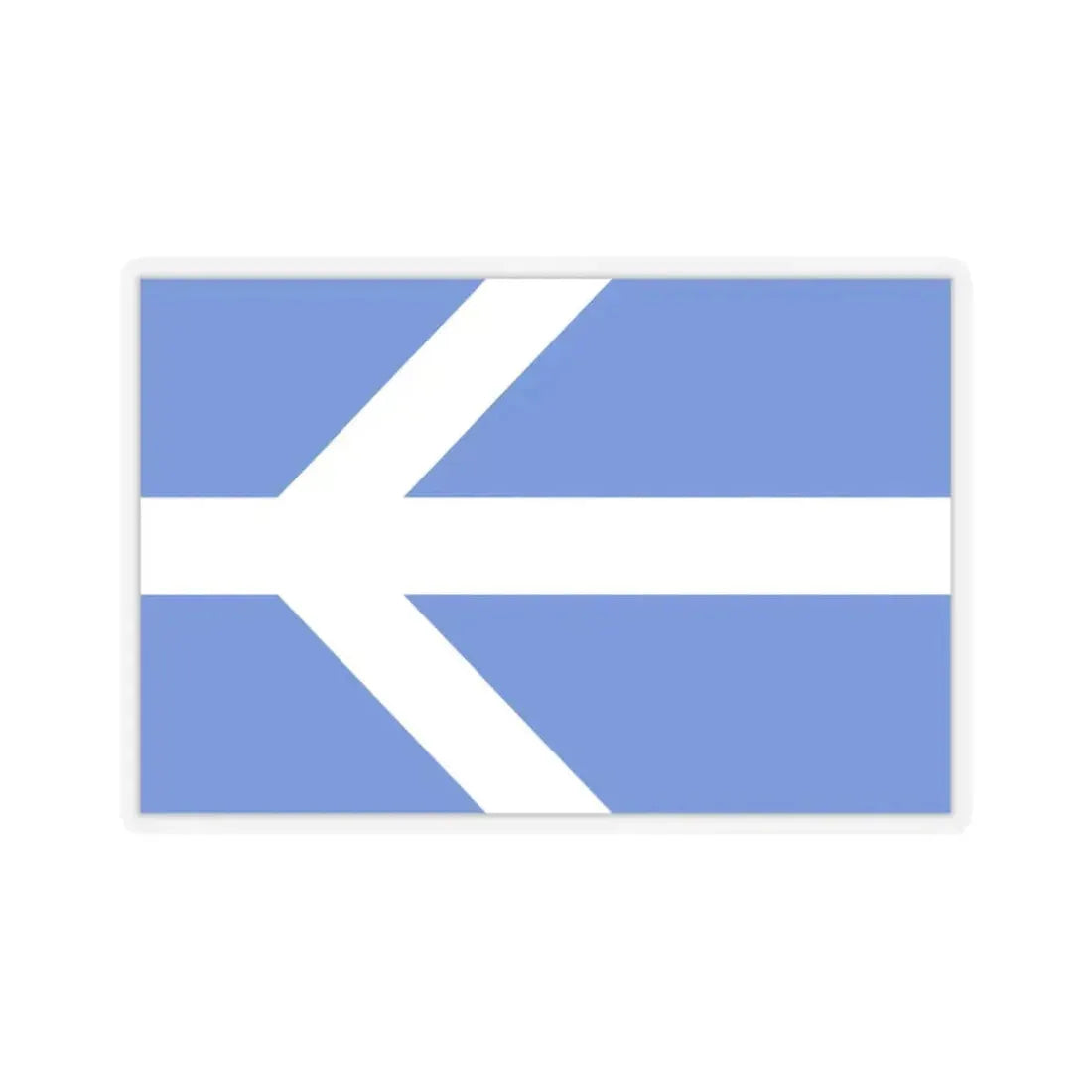 Flag of Lawrence, Massachusetts - STICKER Vinyl Kiss-Cut Decal 3 Inch Transparent - The Sticker Space