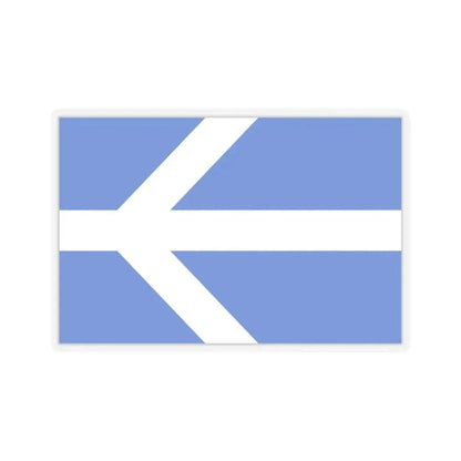 Flag of Lawrence, Massachusetts - STICKER Vinyl Kiss-Cut Decal 3 Inch Transparent - The Sticker Space