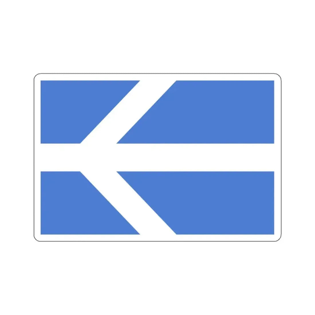 Flag of Lawrence, Massachusetts - STICKER Vinyl Kiss-Cut Decal 3 Inch White - The Sticker Space