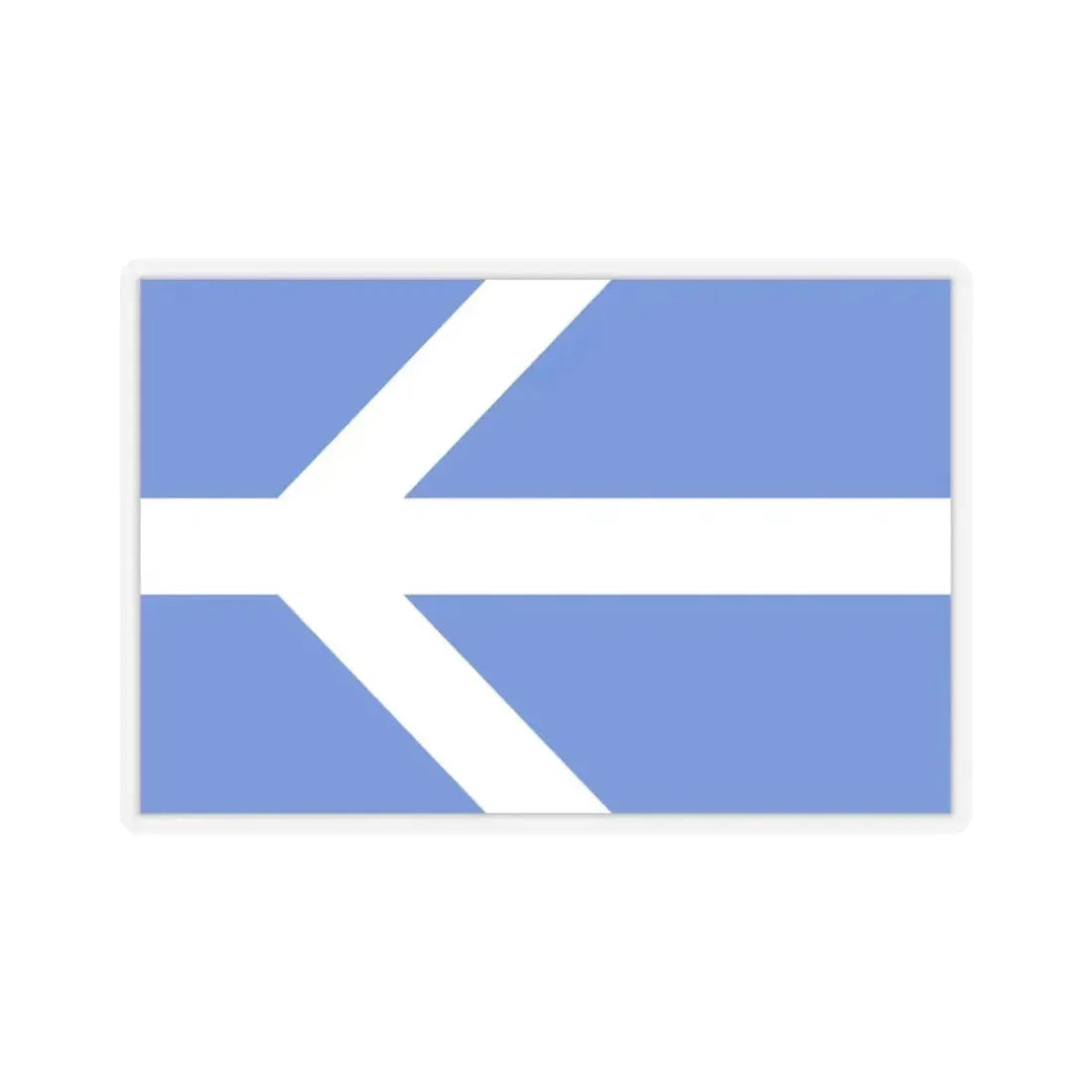 Flag of Lawrence, Massachusetts - STICKER Vinyl Kiss-Cut Decal 4 Inch Transparent - The Sticker Space