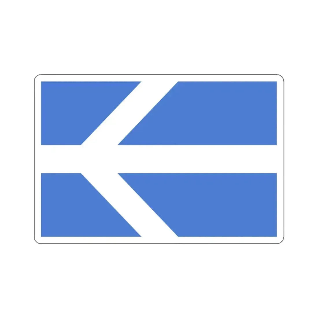 Flag of Lawrence, Massachusetts - STICKER Vinyl Kiss-Cut Decal 4 Inch White - The Sticker Space